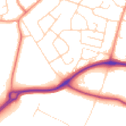 Daytime road noise heatmap for LE9 7HD