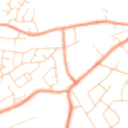Daytime road noise heatmap for LE9 7PA