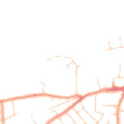 Daytime road noise heatmap for LE9 7PY