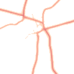 Daytime road noise heatmap for LE9 7QA
