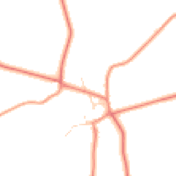 Daytime road noise heatmap for LE9 7QB
