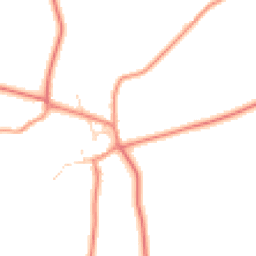 Daytime road noise heatmap for LE9 7QD