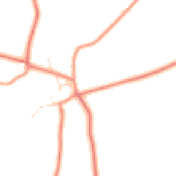 Daytime road noise heatmap for LE9 7QH