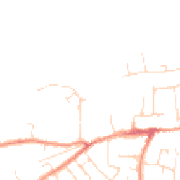 Daytime road noise heatmap for LE9 7RY