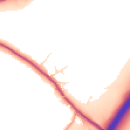 Daytime road noise heatmap for LE9 7SN