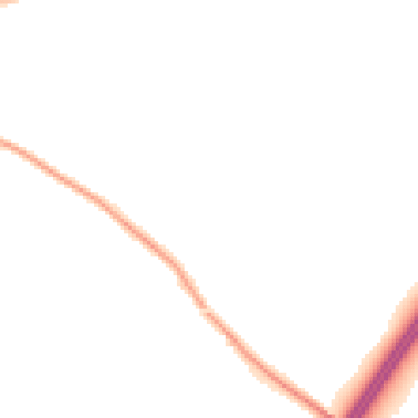 Night-time road noise heatmap for LE9 7SN