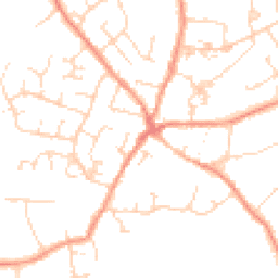 Daytime road noise heatmap for LE9 8DQ