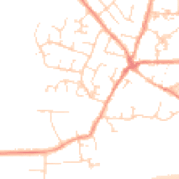 Daytime road noise heatmap for LE9 8EN
