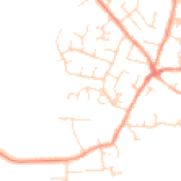 Daytime road noise heatmap for LE9 8EP
