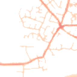 Daytime road noise heatmap for LE9 8EQ