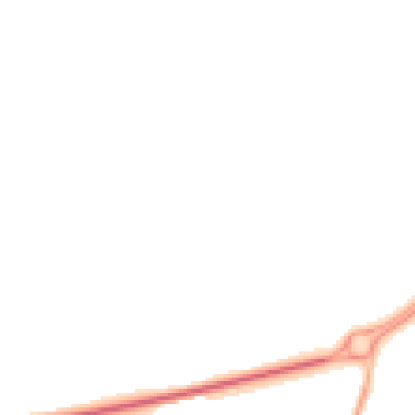 Night-time road noise heatmap for LE9 8EX