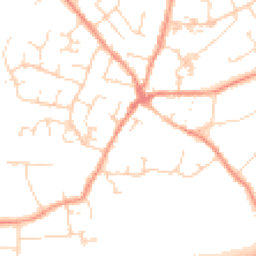 Daytime road noise heatmap for LE9 8EZ