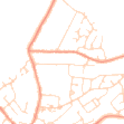 Daytime road noise heatmap for LE9 8FE
