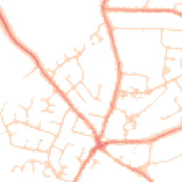 Daytime road noise heatmap for LE9 8GB