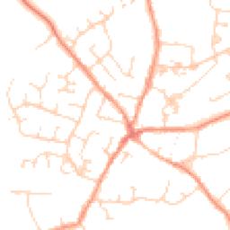 Daytime road noise heatmap for LE9 8GG