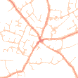 Daytime road noise heatmap for LE9 8GS