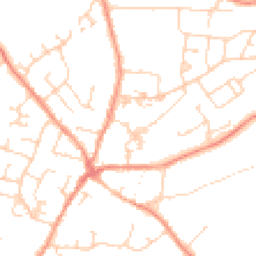 Daytime road noise heatmap for LE9 8GZ