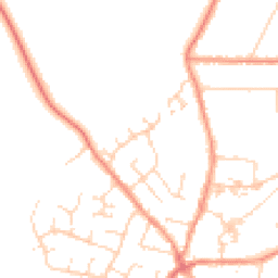 Daytime road noise heatmap for LE9 8HX