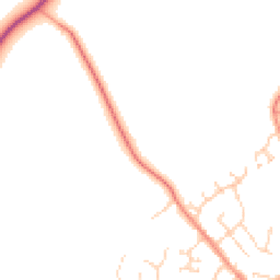 Daytime road noise heatmap for LE9 8JY