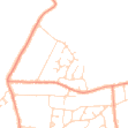 Daytime road noise heatmap for LE9 8LQ