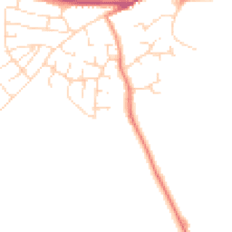 Daytime road noise heatmap for LE9 9DA
