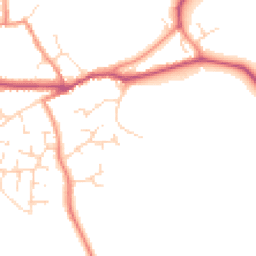 Daytime road noise heatmap for LE9 9DX