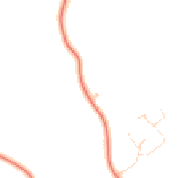 Daytime road noise heatmap for LE9 9FH
