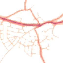 Daytime road noise heatmap for LE9 9GL