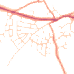 Daytime road noise heatmap for LE9 9HH