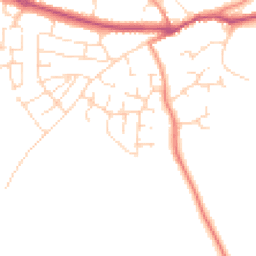 Daytime road noise heatmap for LE9 9HQ