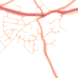 Daytime road noise heatmap for LE9 9HW
