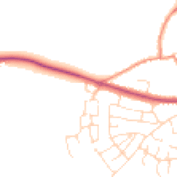 Daytime road noise heatmap for LE9 9JA