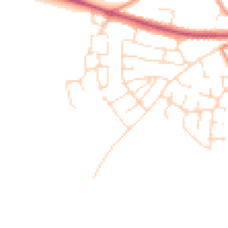 Daytime road noise heatmap for LE9 9JB