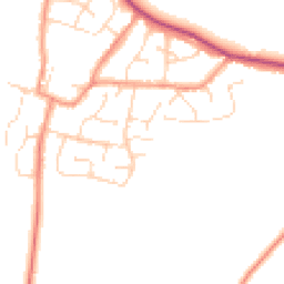Daytime road noise heatmap for LE9 9LB