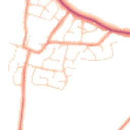 Daytime road noise heatmap for LE9 9LD