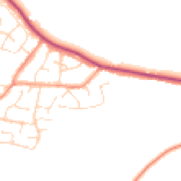 Daytime road noise heatmap for LE9 9LS