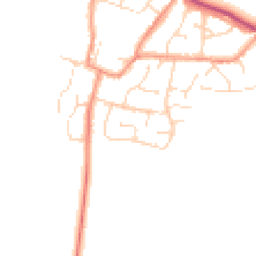 Daytime road noise heatmap for LE9 9LX