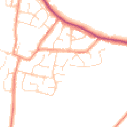 Daytime road noise heatmap for LE9 9LZ