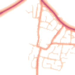 Daytime road noise heatmap for LE9 9NG