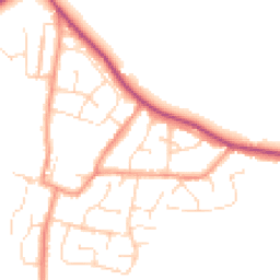 Daytime road noise heatmap for LE9 9NT