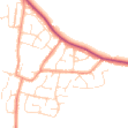 Daytime road noise heatmap for LE9 9NU