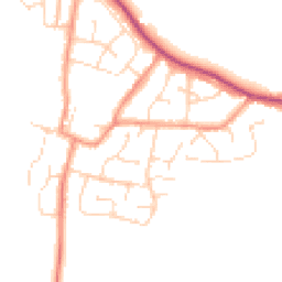 Daytime road noise heatmap for LE9 9NX