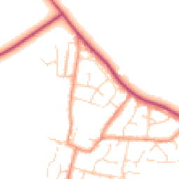 Daytime road noise heatmap for LE9 9PA