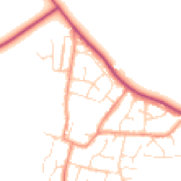 Daytime road noise heatmap for LE9 9PE