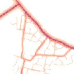 Daytime road noise heatmap for LE9 9PF