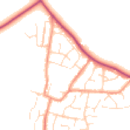 Daytime road noise heatmap for LE9 9PJ
