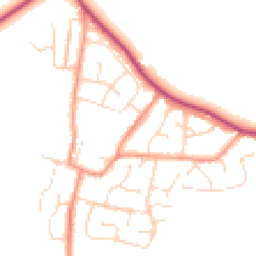 Daytime road noise heatmap for LE9 9PT