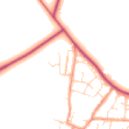 Daytime road noise heatmap for LE9 9QE