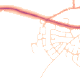 Daytime road noise heatmap for LE9 9QJ