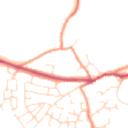 Daytime road noise heatmap for LE9 9QZ